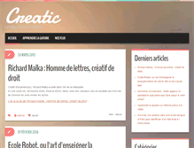 Tablet Screenshot of creatic.fr